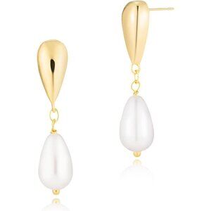 Pearl Drop Dangle Earrings for Women Bridal Bridesmaid Prom Wedding Jewelry Gift